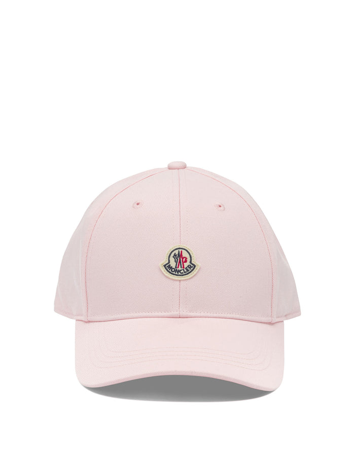 Moncler Kids Pink Cotton Hat