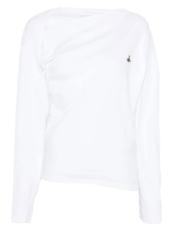 Vivienne Westwood Ls Hebo Asymmetric Neck Top