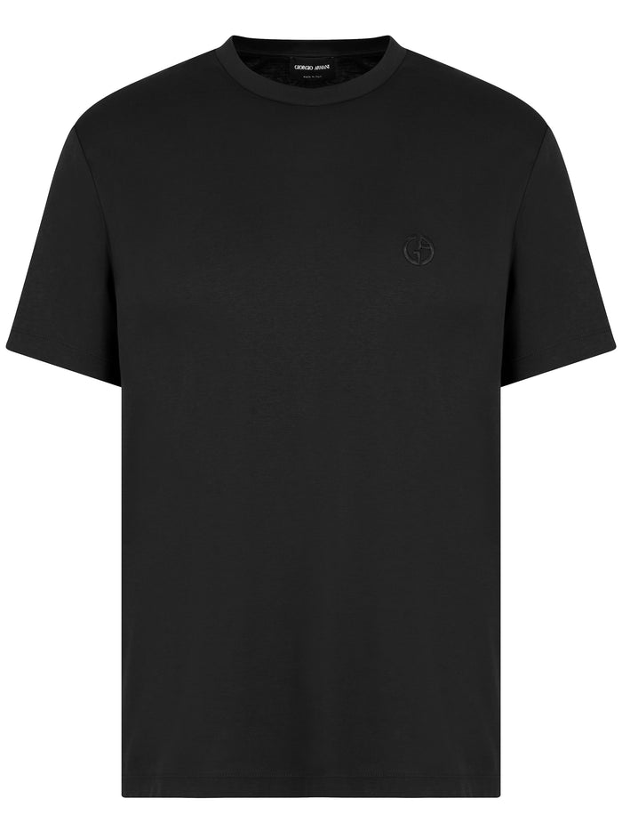 Giorgio Armani Black Cotton T-Shirt