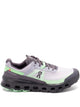 On Running Lilac Black Fabric Sneakers