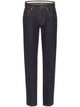 Valentino Cotton Denim Mid Rise Jeans.