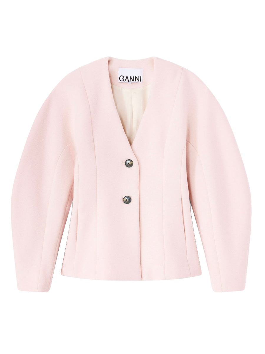 Ganni V-Neck Blazer