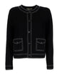 Tory Burch Topstitched Cardigan
