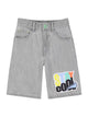 Billieblush Bermuda Denim Con Stampa "Stay Cool"