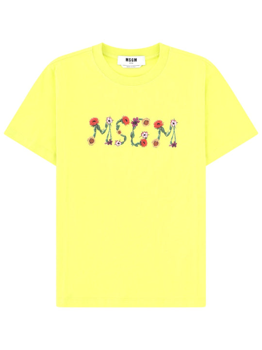 Msgm T-Shirt Con Logo