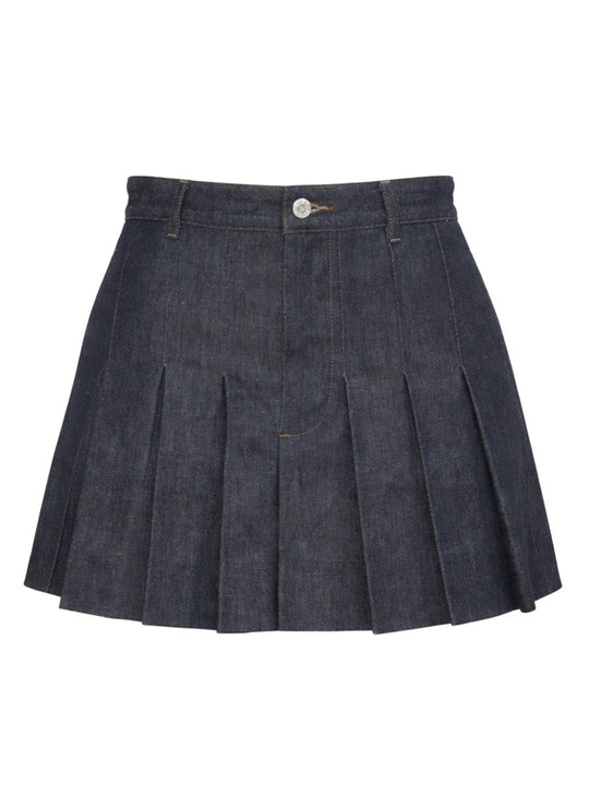 A.p.c. Mini Pleated Skirt
