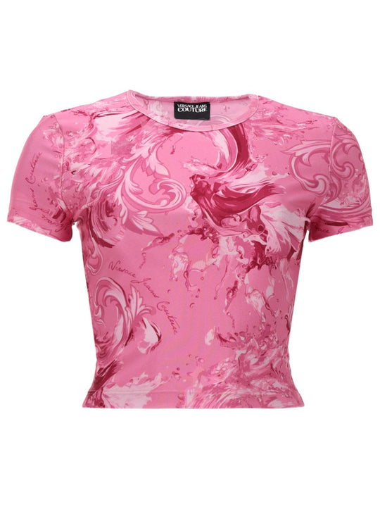 Versace Jeans Couture T-Shirt Con Stampa "Wave"