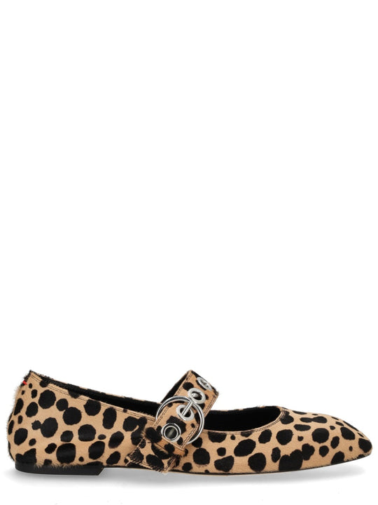 Aeyde "Uma Mary-Jane" Shoe With Eyelets