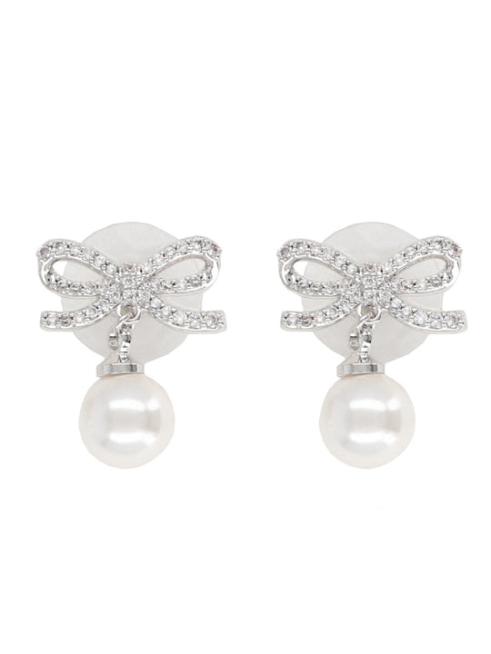 Self-Portrait "Bow Pearl" Earrings