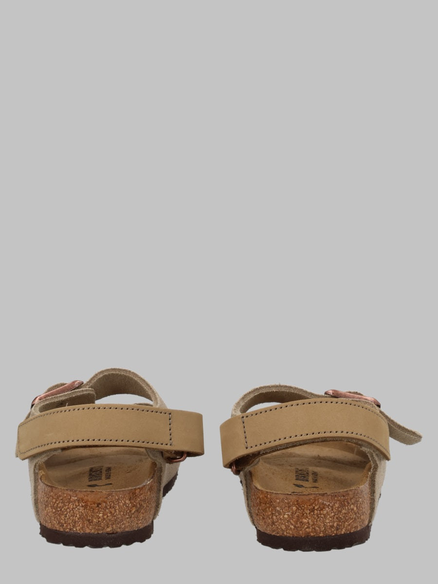 Birkenstock Milano Hl Kids Taupe, Suede Leather - Calz. S