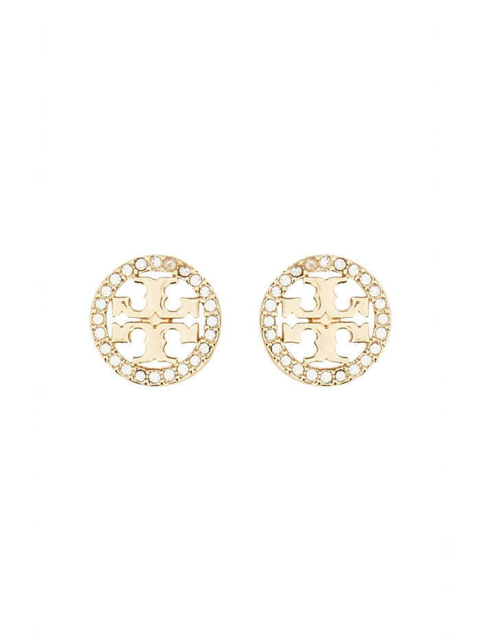 Tory Burch "Miller" Earrings With Logo