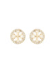 Tory Burch "Miller" Earrings With Logo