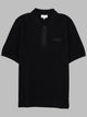 Maison Kitsuné Polo Con Zip E Patch Logo