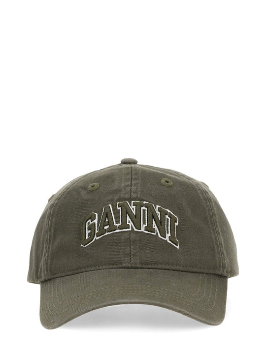 Ganni Baseball Hat With Logo