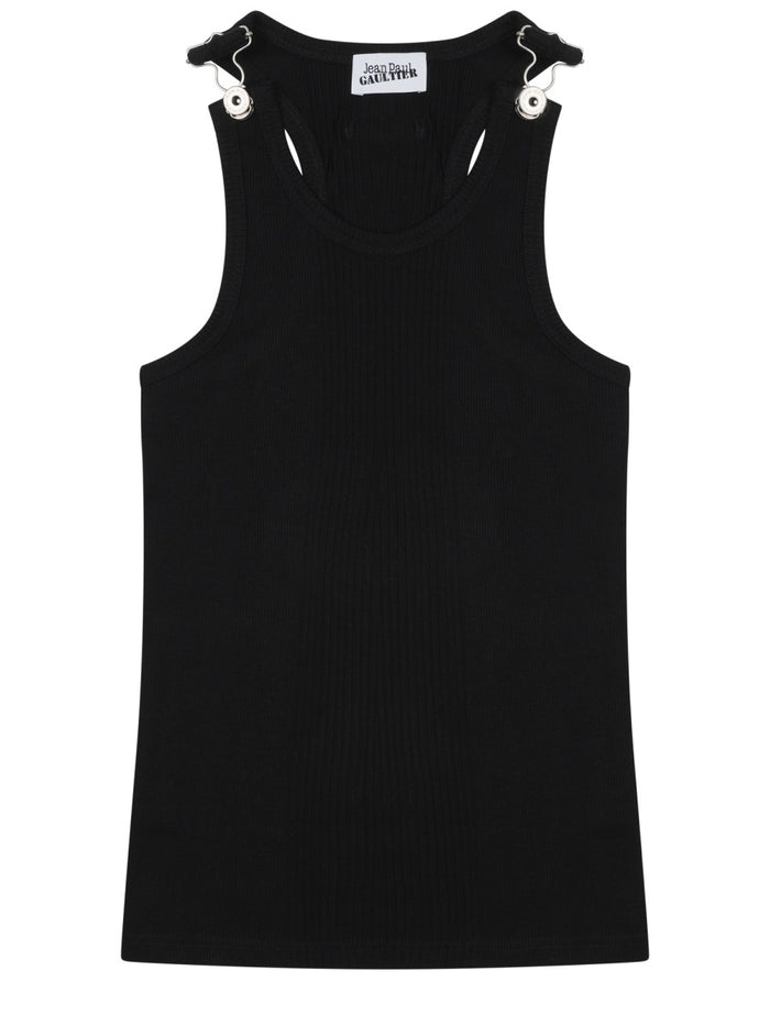 Jean Paul Gaultier Tank Top In Cotone
