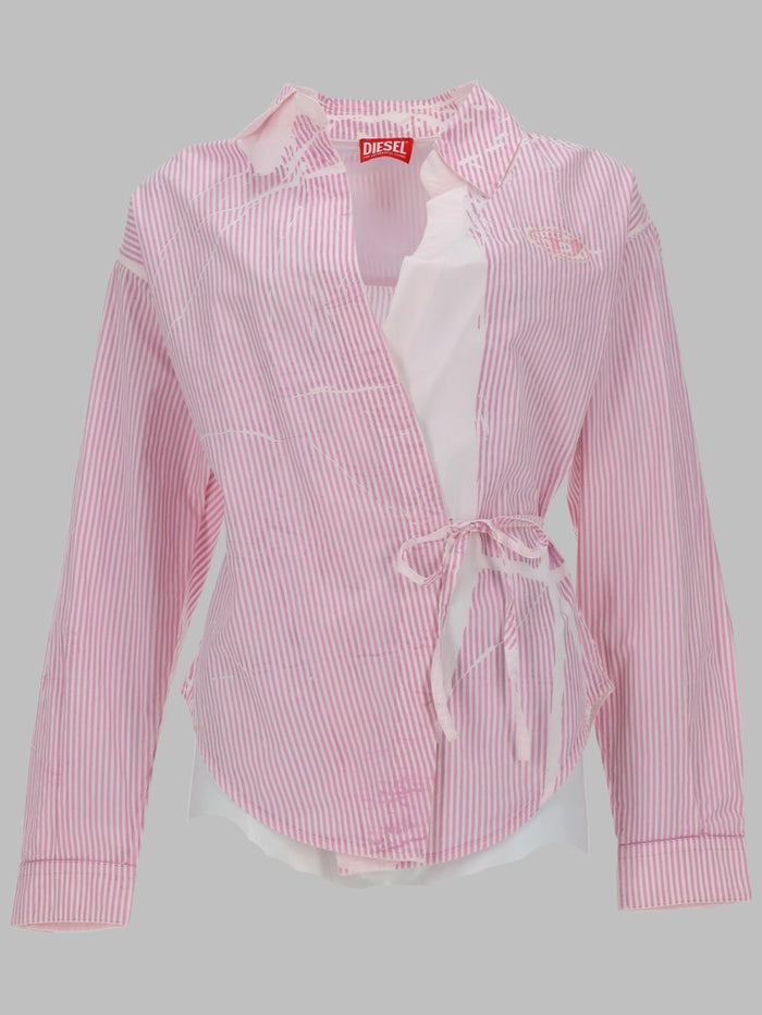 Diesel Camicia In Popeline Avvolgente