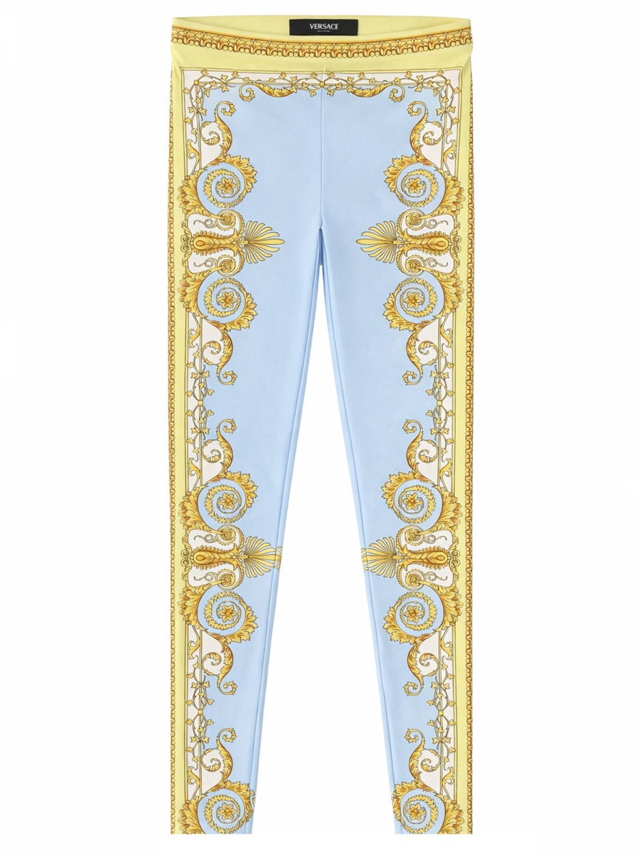 Versace Leggings With "Baroque" Print