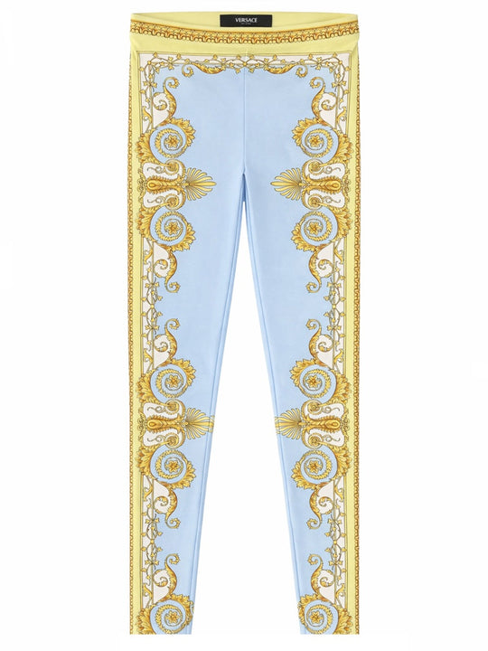 Versace Leggings With "Baroque" Print