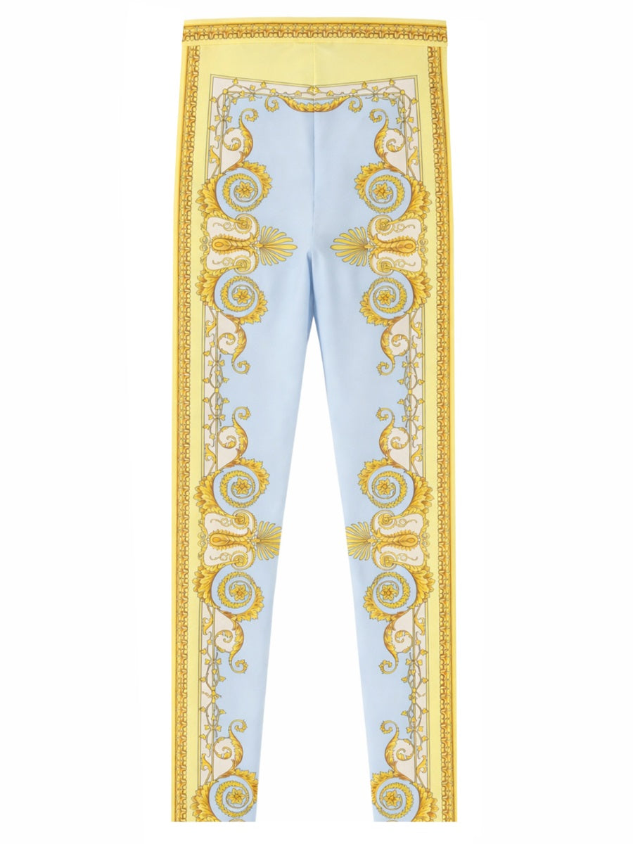 Versace Leggings With "Baroque" Print