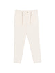Manuel Ritz Beige Drawstring Trousers