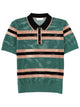 Dries Van Noten Perforated "Mercy Stripe" Polo Shirt