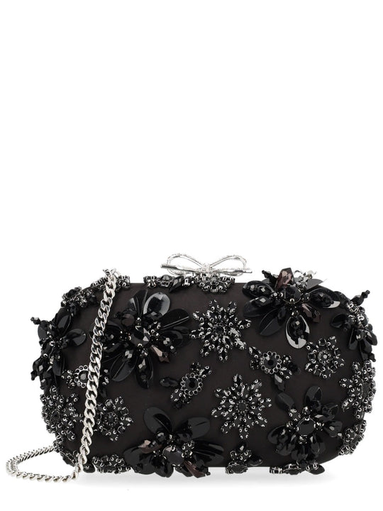 Self-Portrait "Floral Crystal" Clutch Bag