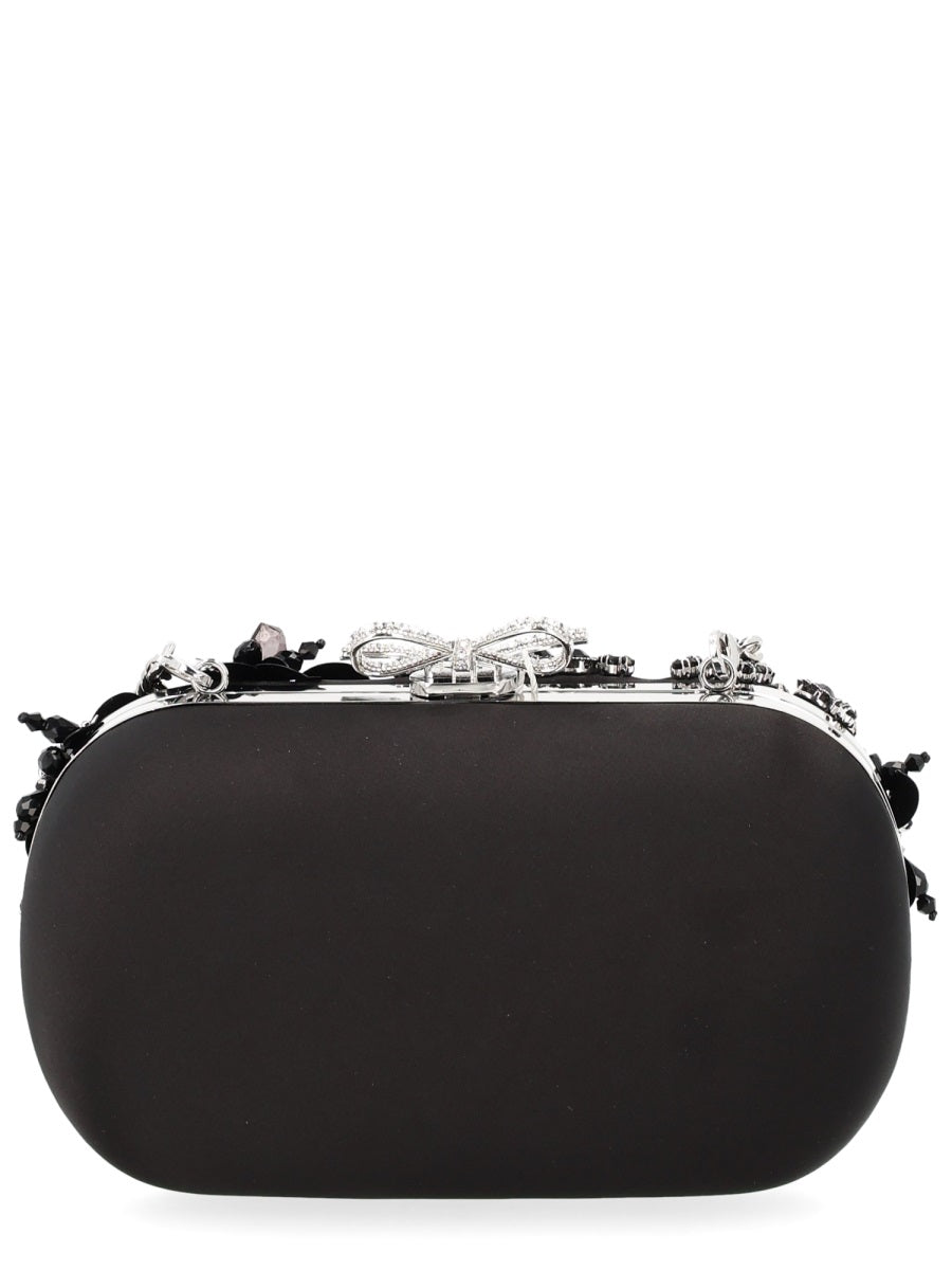 Self-Portrait "Floral Crystal" Clutch Bag