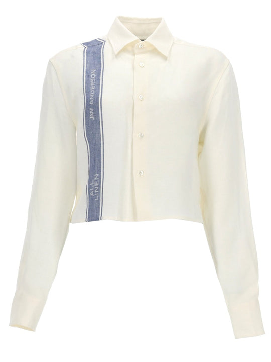 Jw Anderson Linen Shirt With Logo