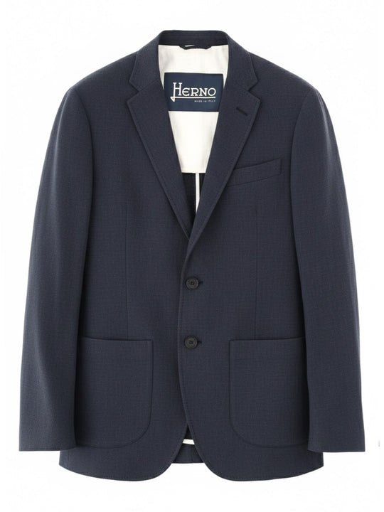 Herno Single-Breasted Linen Jacket