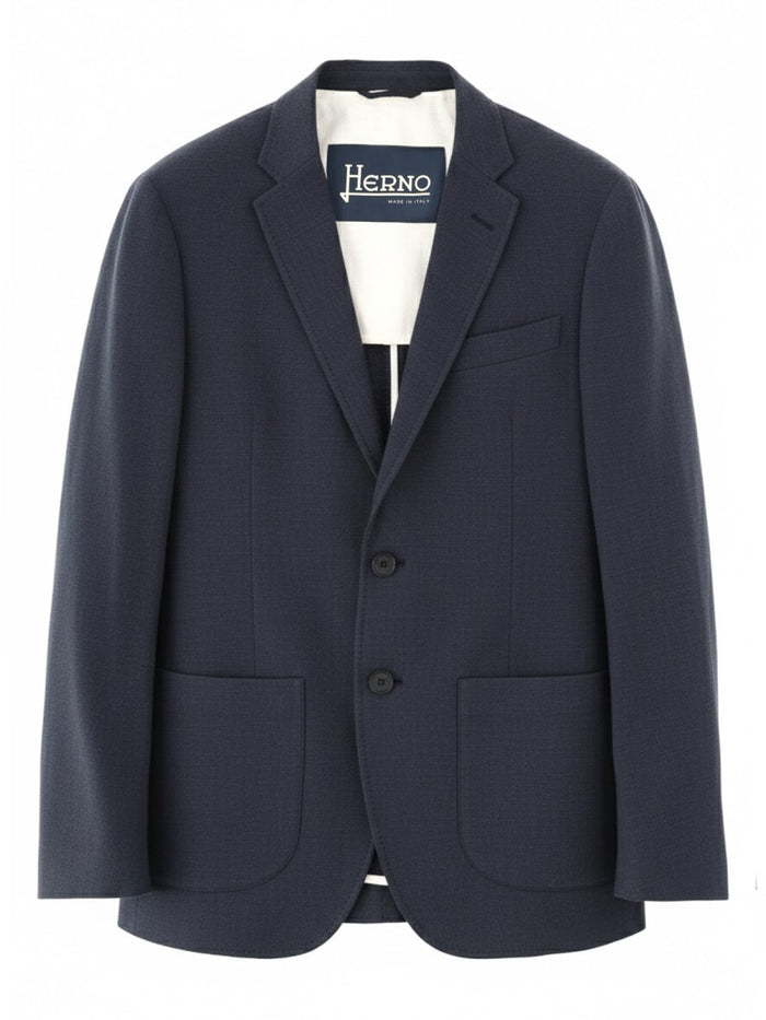 Herno Single-Breasted Linen Jacket