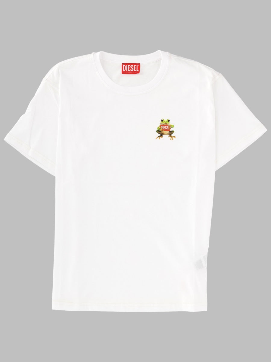 Diesel T-Shirt In Cotone Con Stampa Logo