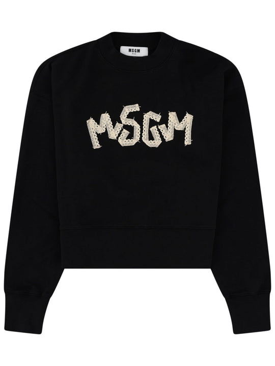 Msgm Felpa Con Logo