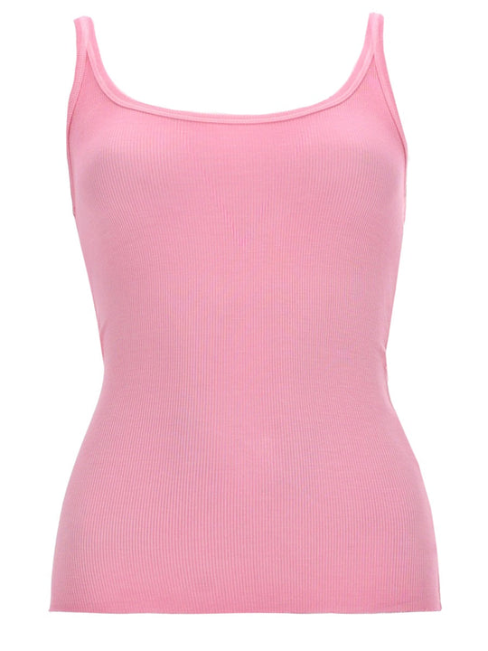 Msgm Tank Top In Viscosa