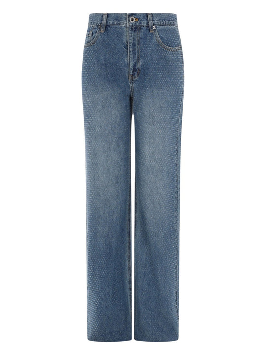 Self-Portrait Jeans With Rhinestones