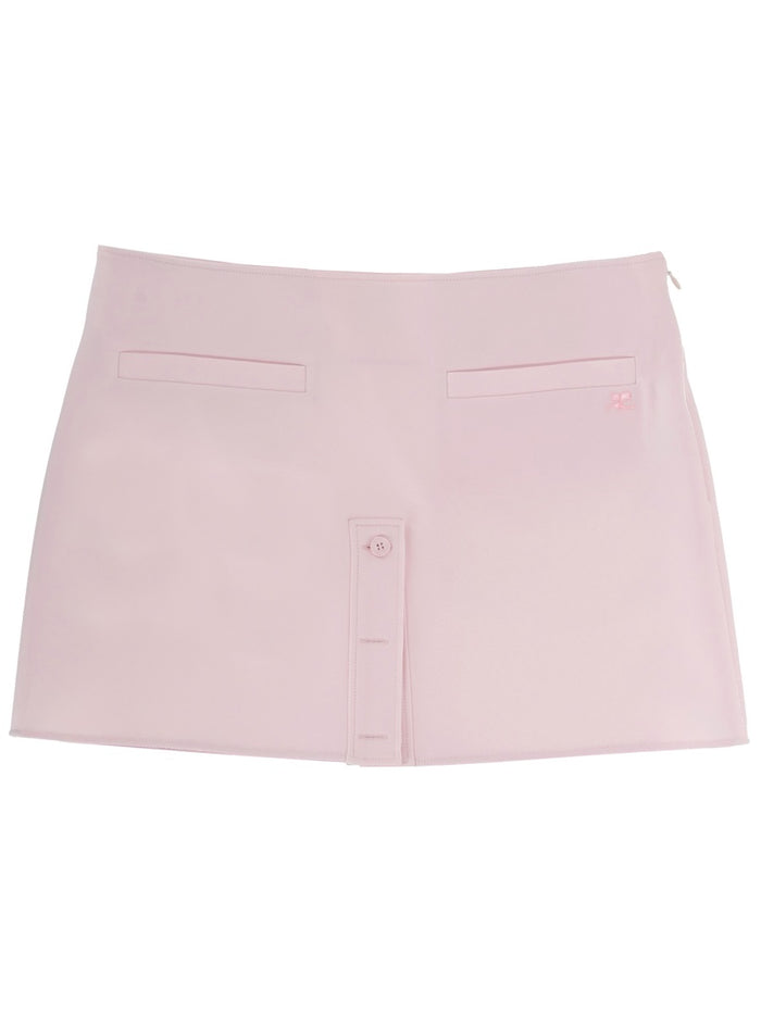 Courreges Miniskirt With Buttons