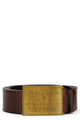 Polo Ralph Lauren Belt With Heritage Buckle In Leather