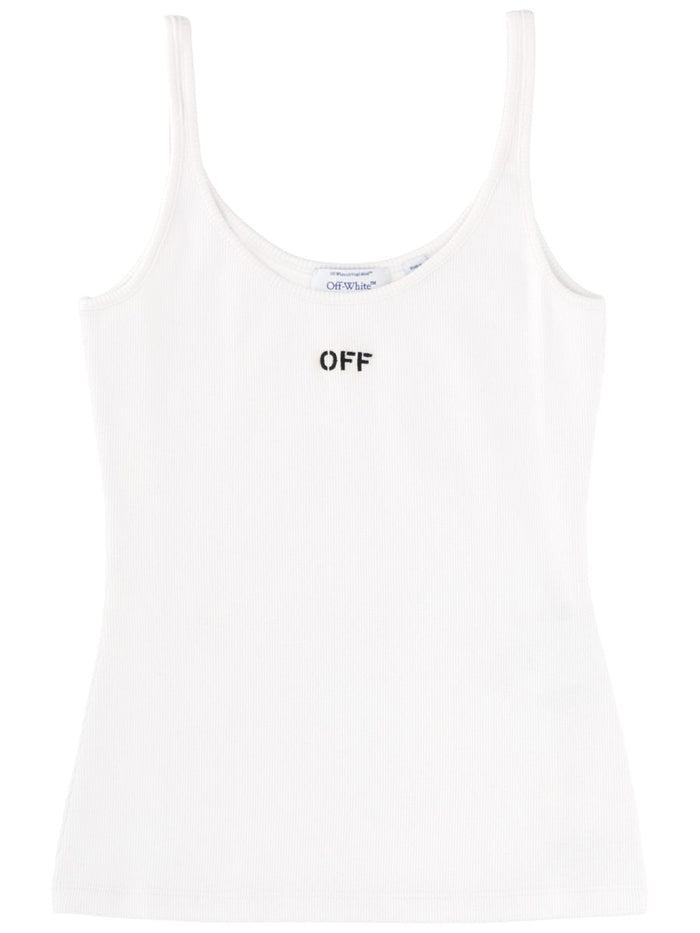 Off-White Tank Top With Logo