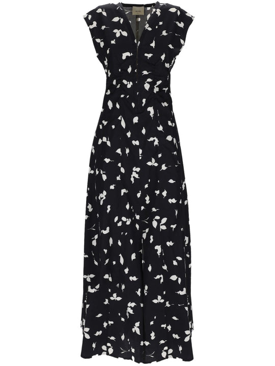 Alysi V-Neck Long Dress