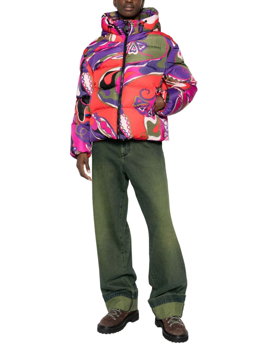 Pucci Giacca Imbottita Con Stampa Orchidee