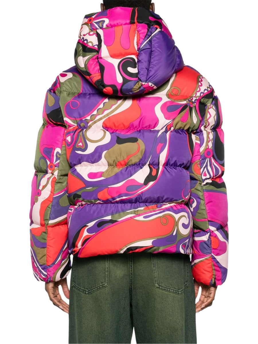 Pucci Giacca Imbottita Con Stampa Orchidee