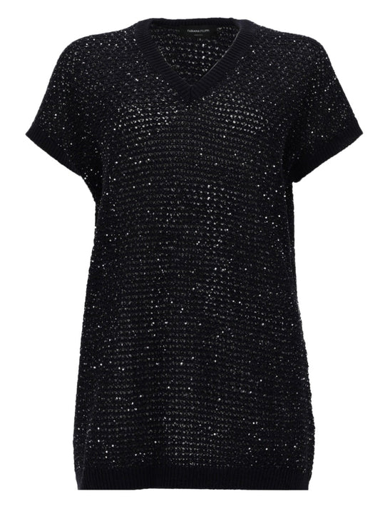 Fabiana Filippi Maglia Con Paillettes