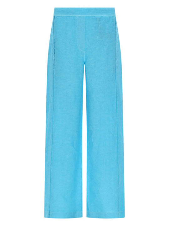 120% Lino Pantalone Ampio In Lino