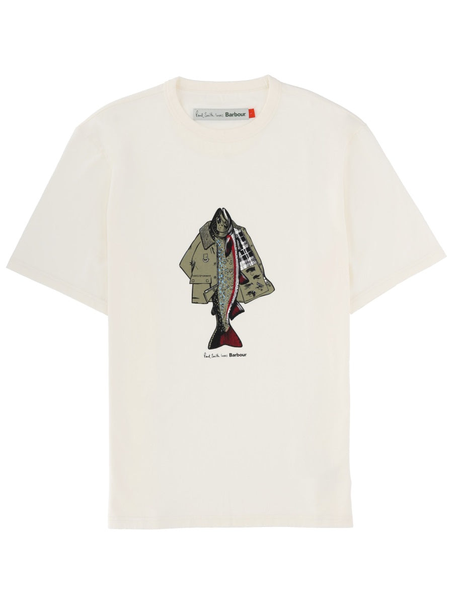Paul Smith X Barbour Cotton T-Shirt "Paul Smith X Barbour"