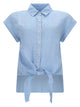 120% Lino Camicia Con Nodo