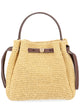Tory Burch Borsa "Romy" A Secchiello In Paglia