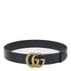Gucci Gg Marmont Black Calf Leather Belt