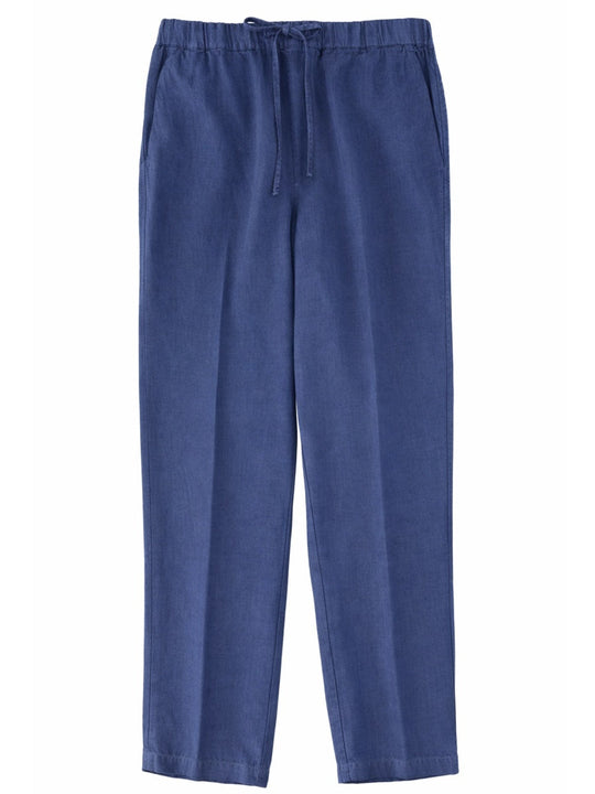 120% Lino Pantalone In Lino Con Coulisse