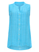 120% Lino Top Smanicato A Camicia