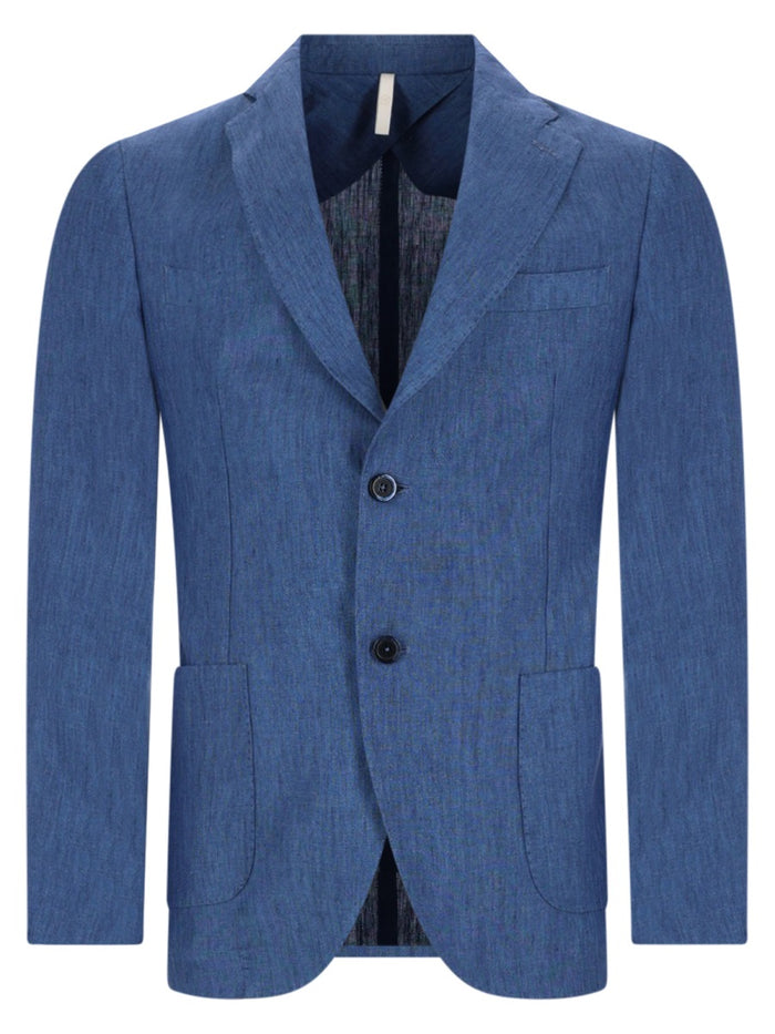 120% Lino Giacca Monopetto In Lino