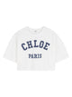 Chloé T-Shirt Crop Con Logo